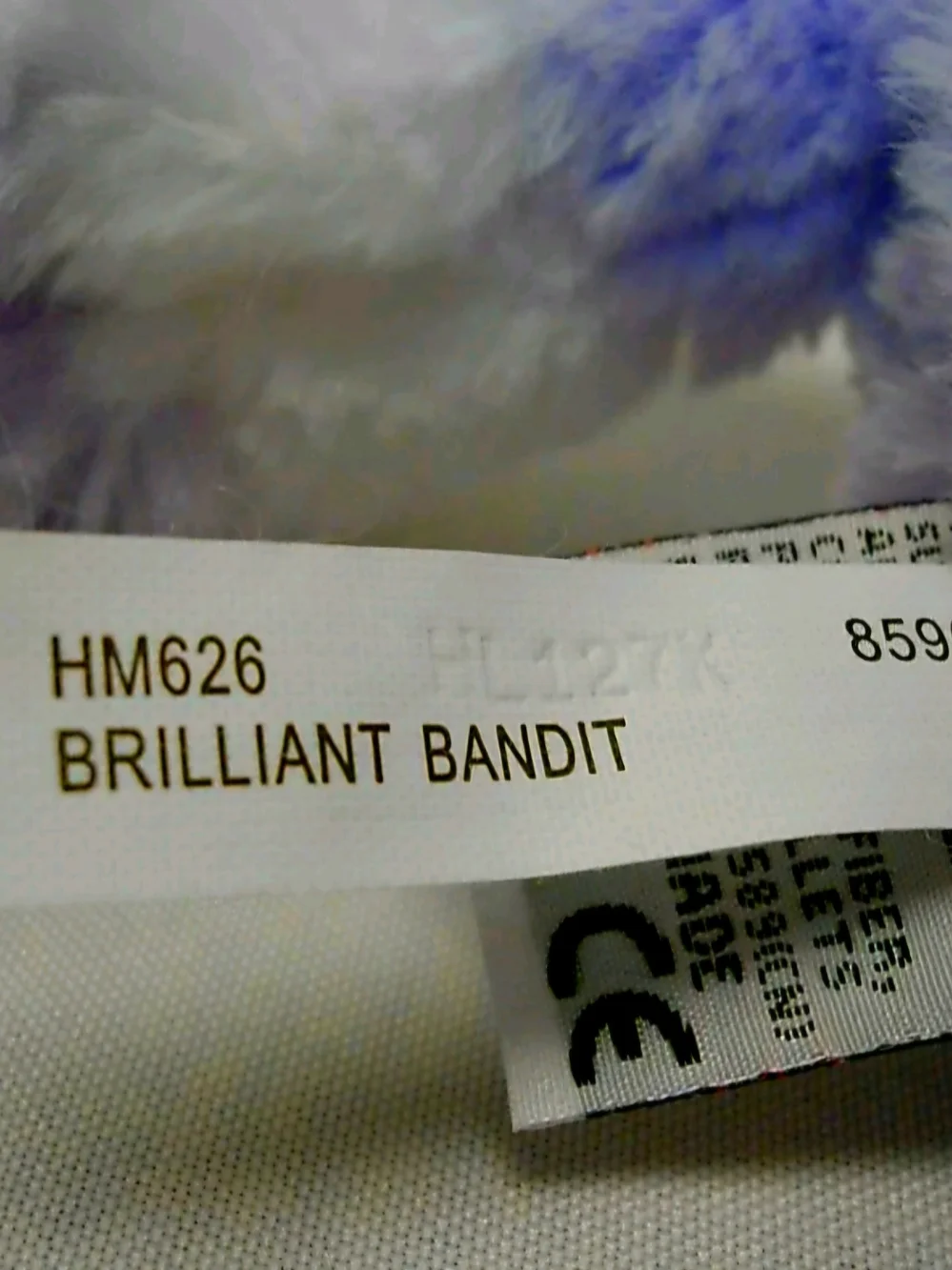 Retired Webkinz Brilliant Bandit Purple Racoon Made By Ganz.